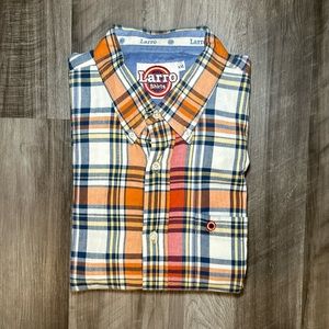 Larro Shirts Long Sleeve Button Down Shirt - XXL